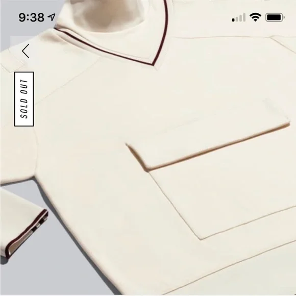 ADIDAS x IVY PARK BEYONCÉ Original Pullover Sweatshirt Ecru Tint Maroon - Picture 8 of 12